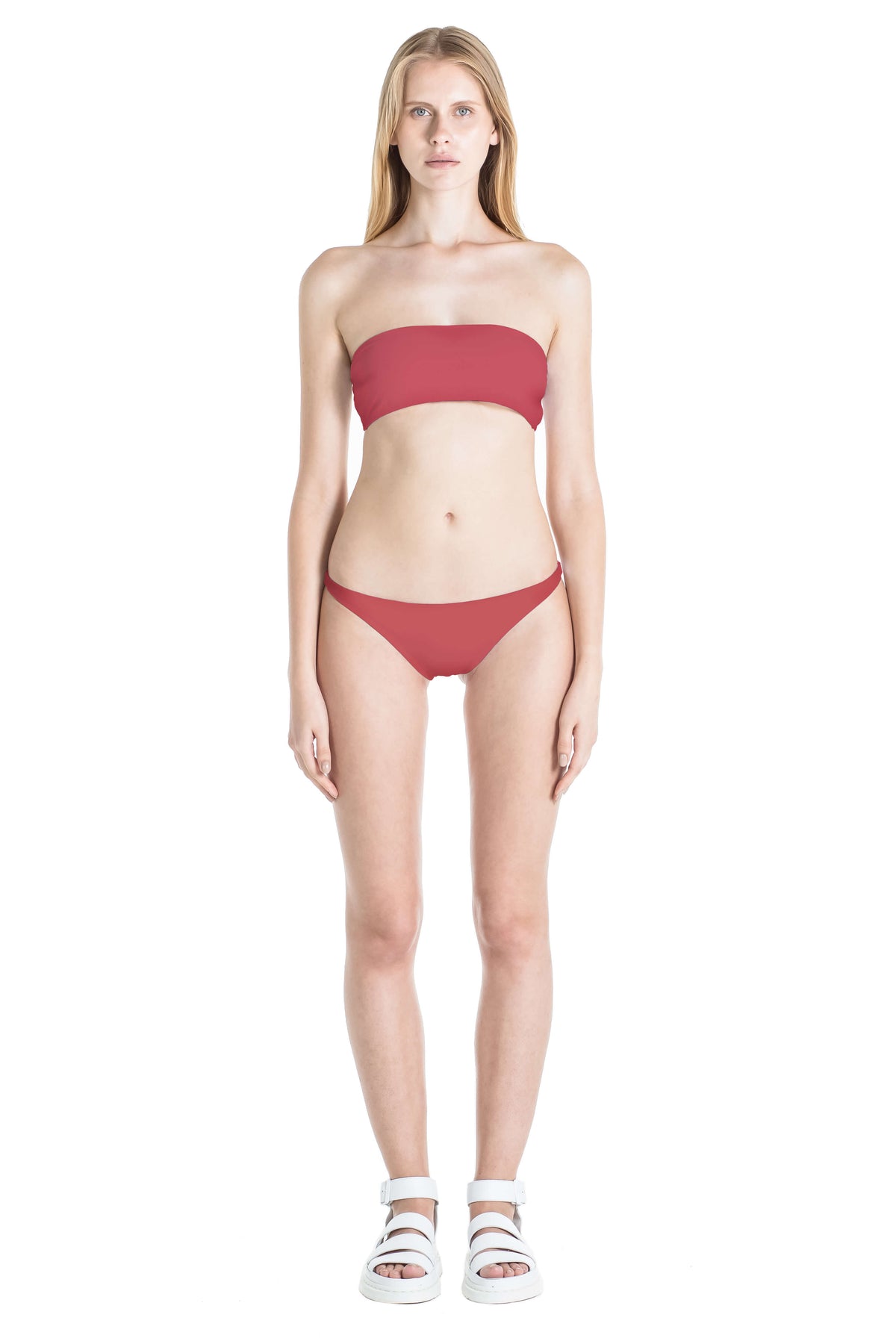 Front of Diane swimsuit bottom in Terracotta