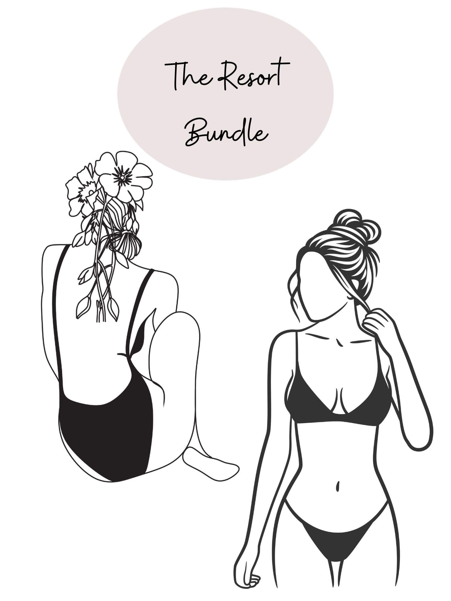 The best deal ever! A bundle of swimsuits and cover up for less than the cost of one!