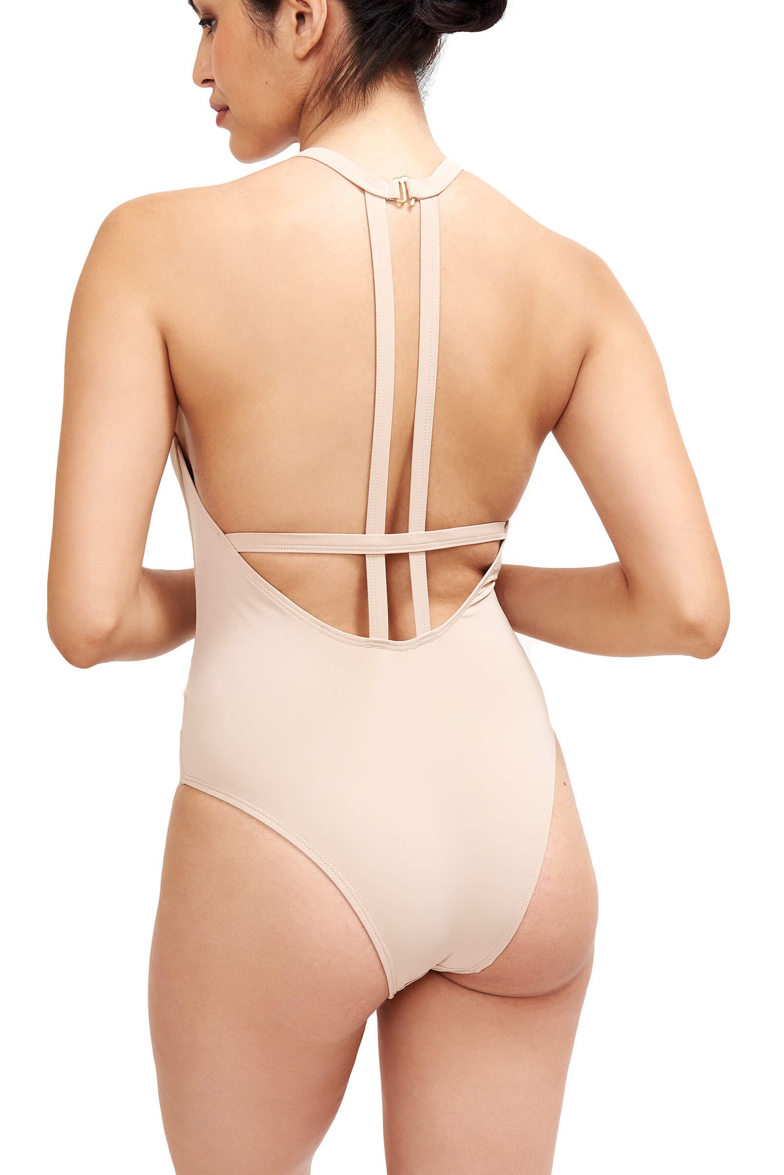 Denise One Piece Swimsuit Camel