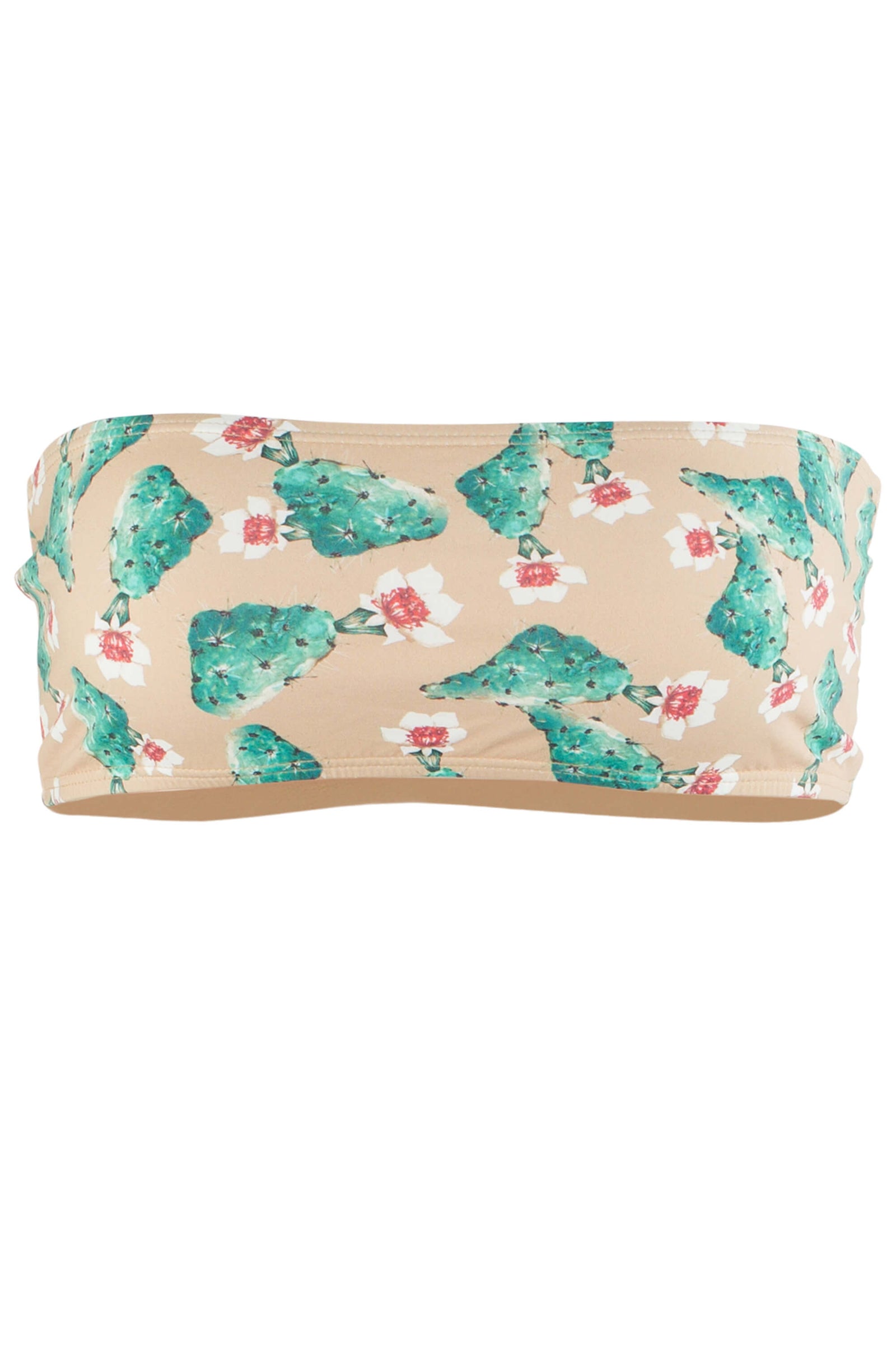 Giovanna bandeau bikini top in Cactus