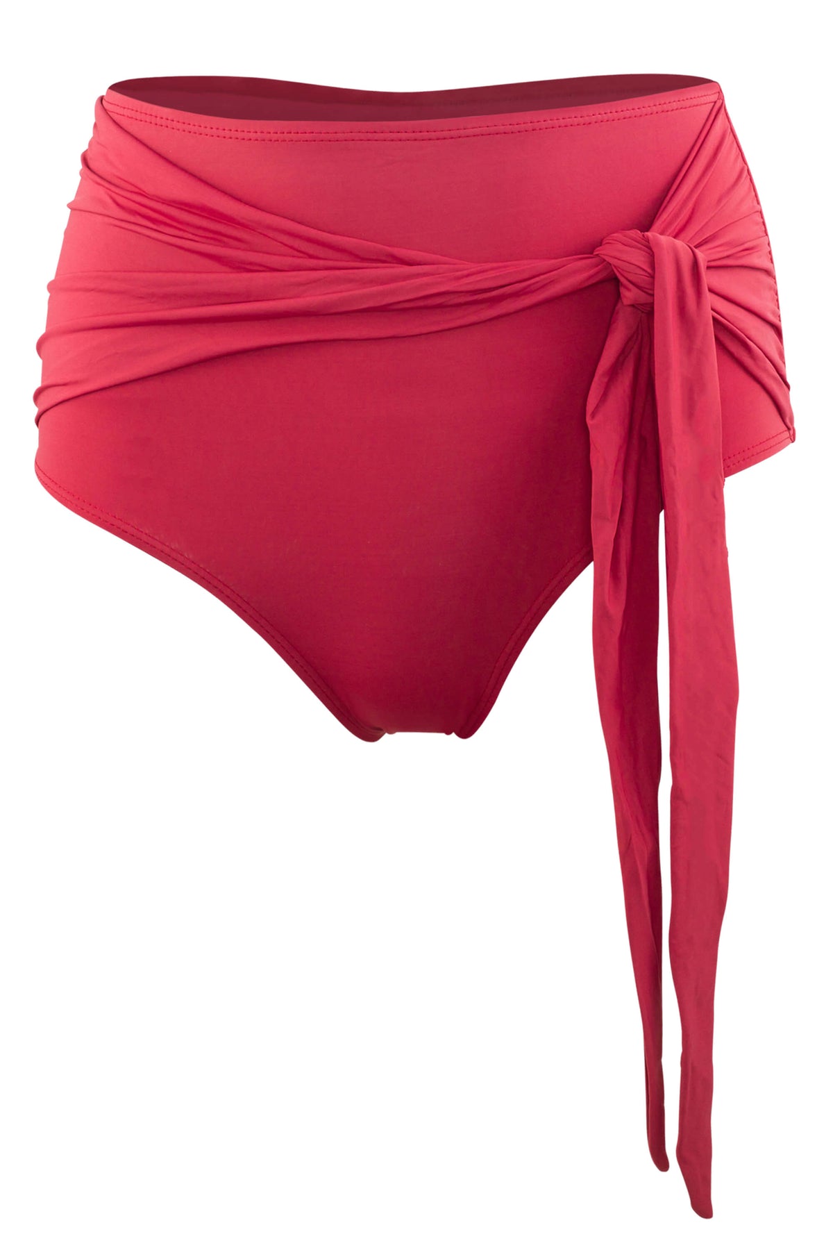 Giovanna high rise swimsuit bottoms in Terracotta