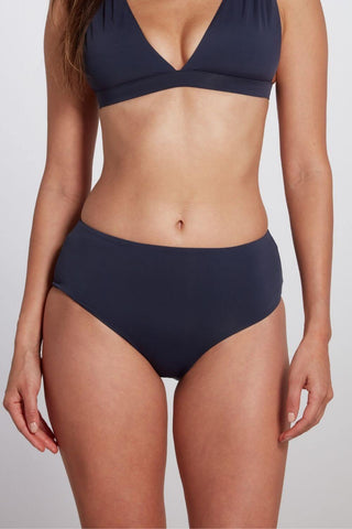 Serena Hipster Bikini Bottom in Navy Blue