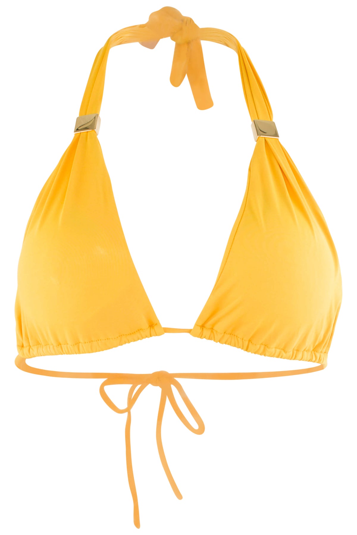 Nina halter bikini top in Mustard