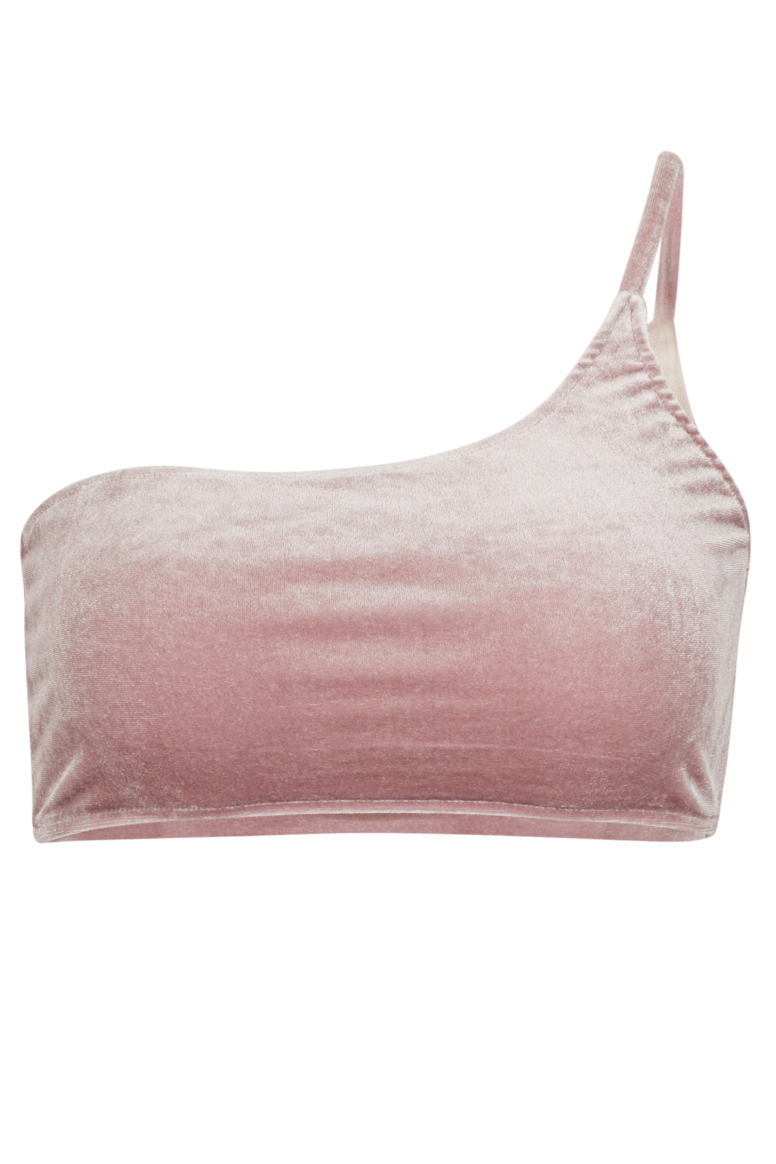 Front of Serena bikini top in Blush Velvet