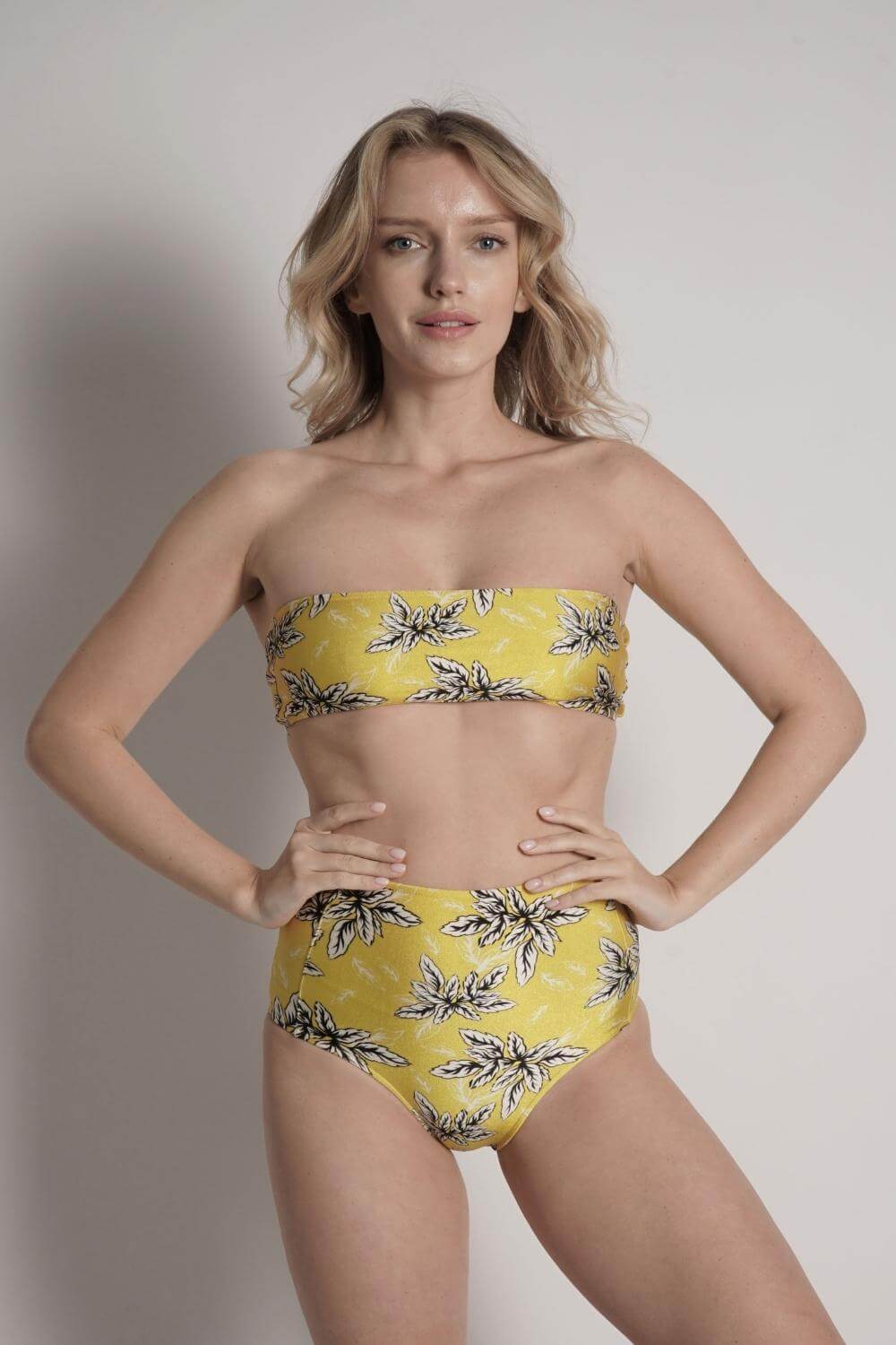 Yellow Strapless Bandeau Bikini Top - The Bianca by Sauipe Swim