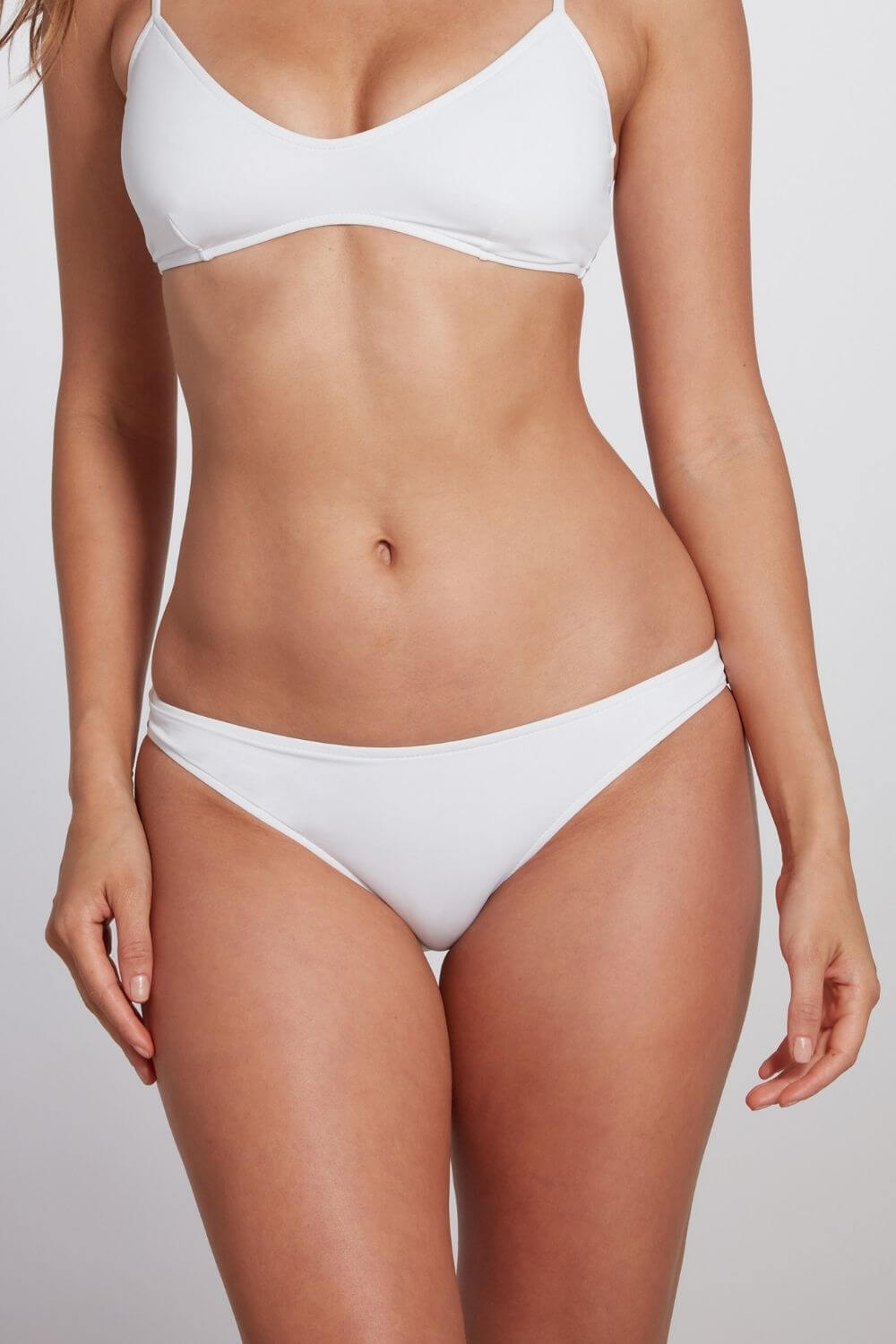 White low rise bikini bottom, the Jenna is a classic brief bikini bottom, great for all sunny occasions.